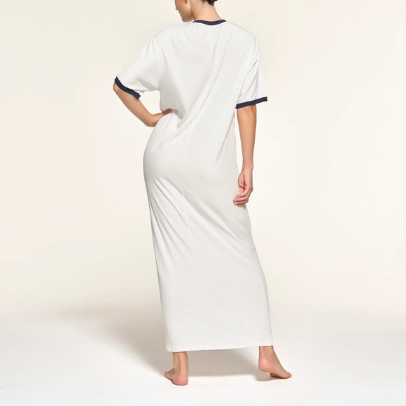 SKIMS Dresses & Skirts - Skims Soft Lounge Ringer T-shirt Long Dress